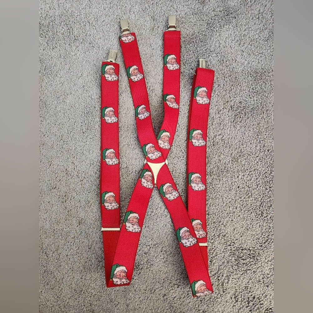 UNBRANDED Santa's Christmas Suspenders OSFM